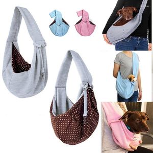 Bolsa transportadora para perros, bolsa para cachorros y gatos, hombro de viaje al aire libre para perros y gatos, bolso de mano de algodón único y cómodo