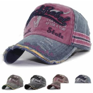 Berretti da baseball aderenti Cappello per uomo Donna Cotone Vintage Casual Esercizio all'aperto Sport Casquette Papà Trucker Consegna di goccia all'ingrosso Dhpj7