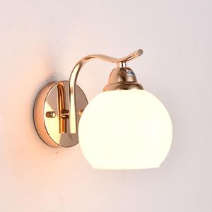 Wall Lamp Bedside Bedroom Led Modern Minimalist Nordic Creative Golden Living Room Street El Lamps
