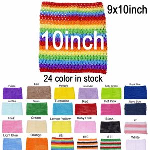 Hair Accessories 9x10 Inches Crochet Tutu Tube Top Baby Girl Crochet Pettiskirt Tutu Tops Crochet Headbands 10pcs Per Lot Colour U-pick 230919