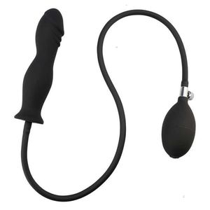 Sexspielzeug-Massagegerät, aufblasbarer Analplug, Expansionskolben mit Pumpe, Erwachsenenprodukte, Silikon, für Frauen, Männer, Schwule