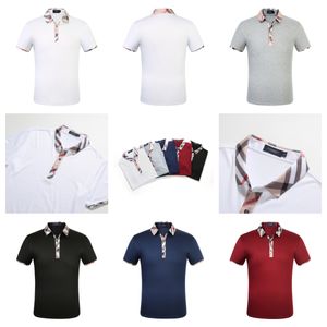 Camisas polo projetadas masculinas de manga curta camiseta de lapela única jaqueta masculina roupas esportivas