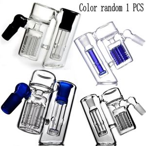 14 mm Joint Blue und Green Aschokatcher für Glasbongs Glas Bubbler Ash Catcher Glass Bongs Accessoires auf Lager 18mm