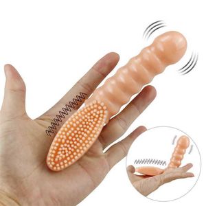 Adult Massager Finger Vibrators Toy for Woman Clitoris Stimulation Brush Sleeve Dildo Vibrating g Spot Shop