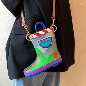 Shoulder Bags Cute Cartoon Rain Shoes Shape Woman's Bag Diagonal 2023 Fashion Trendy Female Small