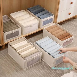 Duffel Bags Visible Wardrobe Storage Organizers For Clothes T-Shirts Artifact Jeans Underwear Pants Cabinet Drawer