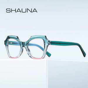 Blue Light Blocking Glasses Shauna Anti-Blue Light Spring gångjärn TR90 överdimensionerade färgglada kvinnor Cat Eye Optical Glasses Frames 230918