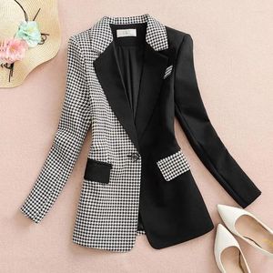 Ternos femininos simples e elegantes estilo de viagem blazers com ajuste fino um/dois botões design vestidos para mujer