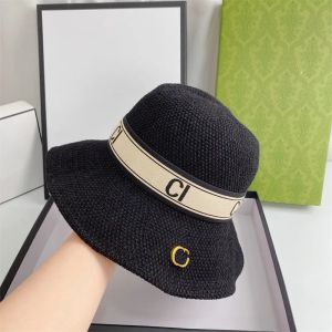 G Brand Fashion Straw Hat Sunhats Caps Designer Bucket Hats Casquette For Men Woman Breathable Summer Resort Sun Protection Ice Silk Hemp Wave Hat
