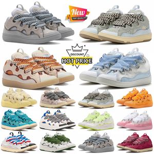 designer mesh vävda snörningskor 90-talets extraordinära sneakers stil präglade läder trottoarkant sneakers mens kvinnor i nappa kalvskinn gummisol storlek 35-46