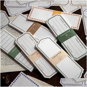 Notes Wholesale 50 Sheets Retro Simple Memo Pad For Mes Reminders Material Collage Planners School Office Supplynotes Drop Delivery Bu Dh2Ia