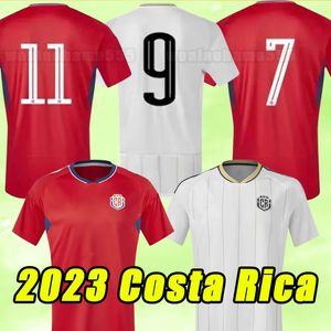 2023 Jersey Costa Rica Soccer Home 23 24 J.Vargas Duarte A.Contrera Venegas J.Campbell G. Torres F. Calvo Football Mundlid Shirts Dorosy Mężczyźni Krótkie rękawie 2024