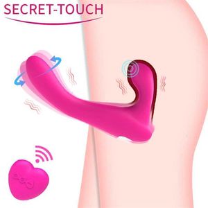 Реалистичный фаллоимитатор-вибратор-массажер без бретелек с ремешком для лесбиянок с двойной головкой G-spot Clitoris стимулирует секс для женщин эротический