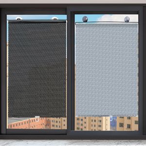 Vorhang, Sonnenschutz, Rollos, Vorhänge, Verdunkelung, Saugnapf, stanzfrei, einziehbares Fenster, Küche für Schlafzimmer 230919