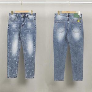 디자이너 New Mens Purple Jeans High Street 패션 브랜드 남성 디자이너 청바지 찢어진 자전거 타는 사람 Slim Fit Motorcycle Denim Jean270g