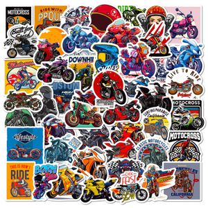 50Pcs Cool Motorcycle Stickers Non-Random For Car Bike Luggage Sticker Laptop Skateboard Motor Water Bottle Snowboard wall Decals Kids Gifts