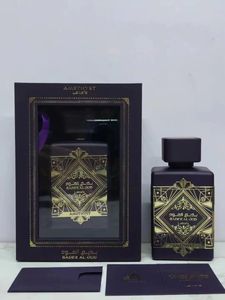 New Lattafa Perfumes Badee Al Oud Amethyst Fragrance 100ml Men Women Eau De Parfum 3.4oz Long Lasting Smell Rose Cologne Spray High Quality