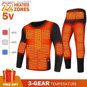 Women's Thermal Underwear Warm Heated Underwear Winter Warm Men Heated Jacket Thermal Underwear Cotton Jacket Cotton Pants Ski Jacket Autumn Pants Set L230919