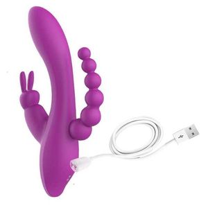 Massageador adulto multifrequência vibratória cabeça dupla super potência vibrador para masturbação feminina vibrador