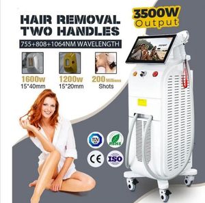 CE approval Diode Laser Hair Removal laser Skin Rejuvenation 755Nm 1064Nm 808Nm Painless ice cooling system with 2 handles and 3 wavelength beauty machine