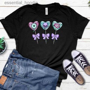 Kadın bluz gömlekleri bayan tişörtler goth şeker giyim sevgililer sevgililer 90s trend tshirts kısa kollu kıyafetler moda gündelik bayanlar kadın kadın grafik pastel l2309