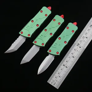 DQF-Version US EU UK Style Mini-BH-Messer schnell offene Jagd Selbstverteidigung Überleben BM 3300 3310 3400 Outdoor-Taschenmesser Paten 920 Luftfahrt Aluminiumlegierung Griff