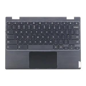 Novo apoio de mãos original com teclado e touchpad para Lenovo 100e Chromebook 2ª geração 5CB0U26489