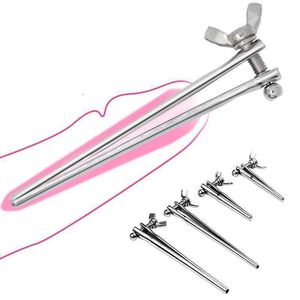 Sex Massager Erotic Urethral Dilator Catheter Stimulator rostfritt stål Penis Insert Plug -sond Sunda stavar Masturbators för män