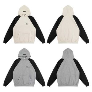 Autumn New Hoodie Designer Fashion Brand label double line contrasting color patchwork plug-in hoodie