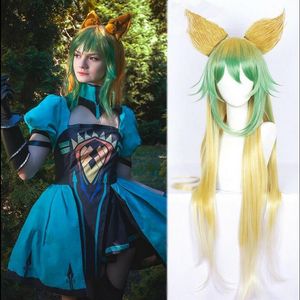 Szczegóły o losie FGO Apocrypha Atalanta Archer Long prosty warstwowy Fade Color Cosplay Wig227t