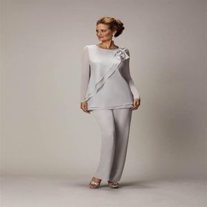 Mother Of The Bride Pant Suits Chiffon Pants Suit For Wedding Mother of the Groom Lady Women Formal Evening Wear mother bride outf202y