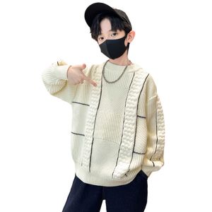 Pullover Children's Sweater Autumn Winter Korean Boys Girls Warm Knitted Sweaters Fashion Unisex Kids Tops Teenage Clothes 514Y 230918