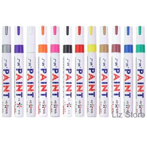 wholesale Wasserdichter Graffiti-Markierungsstift Bunte permanente, nicht verblassende Farbmarkierungsstifte Student Art Drawing Writing Supplies TH1113