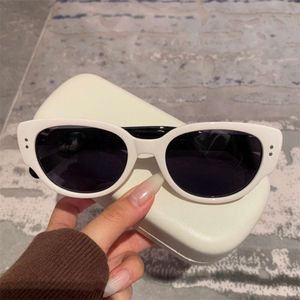 2023 Cat Eyes Sunglasses Women's New 48 Frame Small Face Can Be Equipped with Height Count Lens Myopia Polarization
