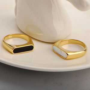 Трендовое нишевое женское кольцо из титановой стали в стиле ретро с геометрической ракушкой во французском стиле