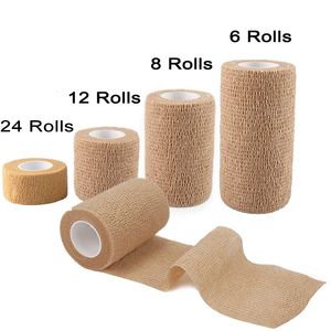 Protective Gear 24/12/8/6 Rolls Sports Elastoplast Strong Elastic Sports Tape Self Adherent Self Adhesive Tape Cohesive Bandage Tapes 230919