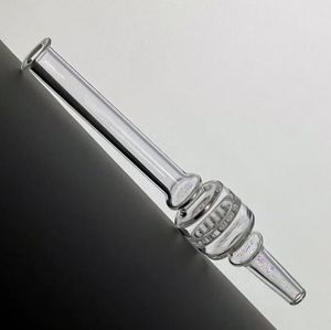 Smoking pipe Accessories 6 inches thick clear glass filter tips tube pyrex oil burner pipe tobacco