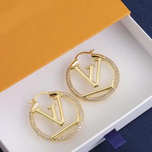 Золотые латунные серьги-кольца, дизайнерские женские украшения