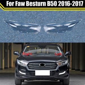 Front Clear Headlight Auto Headlamps Caps Transparenta Lampshades Lamp Shell For Faw Besturn B50 2016-2017 Strålkastare Cover