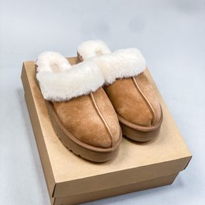 Classic Cotton Slippers Men And Women Snow Boots Warm Indoor Anti Slip Cotton Slippers Plush Slippers Luxury Slippers Boots Size 35-44