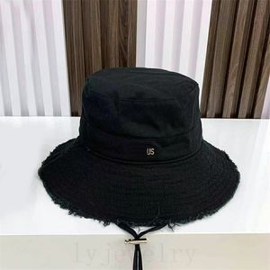 Wide brim bucket hat designer woman summer le bob hat orange pink white blue chapeau frayed designer cap for mens fashionable daily sun proof pj027