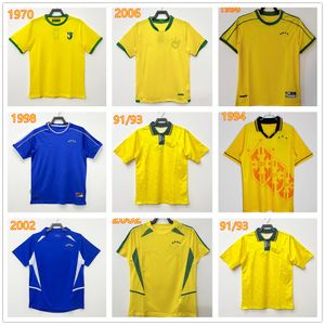 1970 1978 1985 1998 Vintage PELE Retro-Trikot 2002 Carlos Romario Ronaldo Ronaldinho-Trikot 2002 2006 RIVALDO ADRIANO KAKA individuelles Trikot