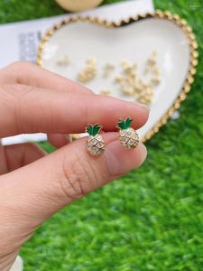 Stud Earrings 5Pcs/Lot Custom Manufacture Fashion Color Decorations Small Pineapple Earring