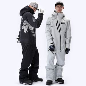 Garnitury narciarskie bieganie marki rzek Wodoodporna kurtka dla mężczyzn Snowboard Suit kombinezon męski zestaw snowboardowy