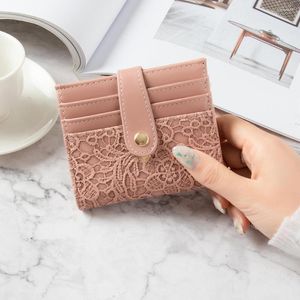 Wallets Lace Yellow Small Purse Accessories Money Clutch Bag Cute Card Holder For Women Luxury Designer Carteira Slim Protect