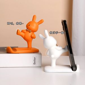 Suportes de papel higiênico Urso suporte de telefone móvel desktop escritório estudante suprimentos resina artesanato decoração 230919