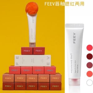 Lipstick Korea Feev Hyper-Fit Color Balm Lip Glaze Blush Lips Cheek Dual-Oney Toned Moisturizing Lip Gloss Fuktande Makeup Cosmetics 230919