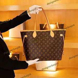 Luxury Designer Bag 2pcs Set Women Onthego Bags Handbag Shoulder Classic Naverfull Fashion Composite Lady Clutch The Tote Bag Female Purse Wallet Folding gift box