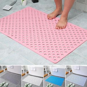 Badmattor Non Slip Doormats Badrumsmattor och matta med dräneringshål Hem Spa Bastu Gym Shower