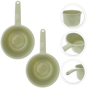 Spoons 2 Pcs Plastic Water Scoop Multipurpose Ladles Scoops Long Handle Household Pp Practical Kitchen Baby Infant 230918